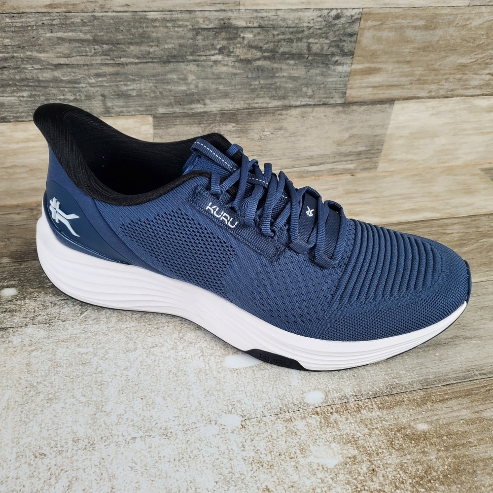 Kuru Atom 2 Mens Shoes Sz 11 M Running Dusk Blue Bright White Lace Up Sneakers